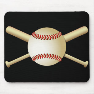 BASEBALL & BATS MOUSE PAD
