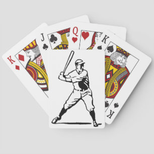 Baseball Batter Bat Player Playing Cards