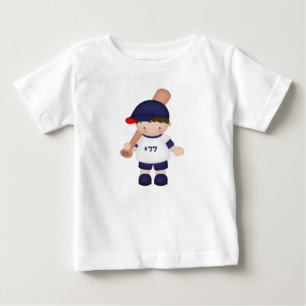 Baseball Batter Boy Sports Athletics Games Baby T-Shirt