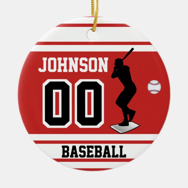 Baseball Batter | Create Your Own Ceramic Ornament (Front)