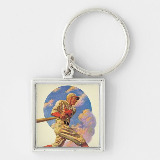 Baseball Batter Key Ring (Front)