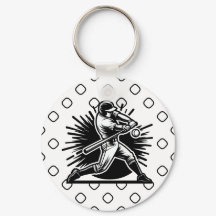 Baseball Batter Keychain