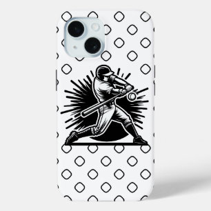 Baseball Batter Silhouette IPhone 15 Case