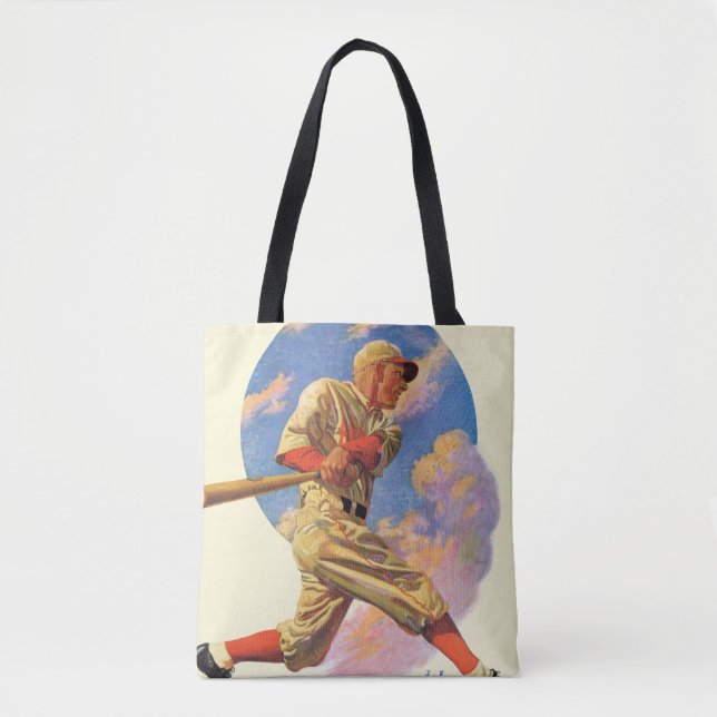Baseball Batter Tote Bag (Front)