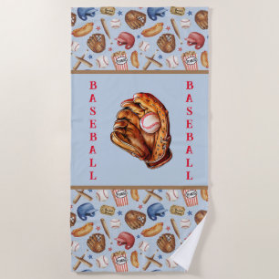 Baseball  beach towel