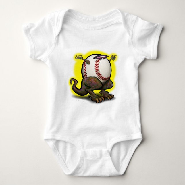 Baseball Beast Baby Bodysuit (Front)
