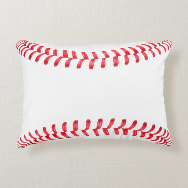Baseball Bedroom Accent Pillow (Front)