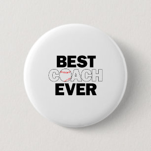 Baseball Best Coach Ever Mens Sports Team Coachs T 6 Cm Round Badge