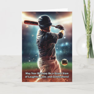 Baseball Birthday Card