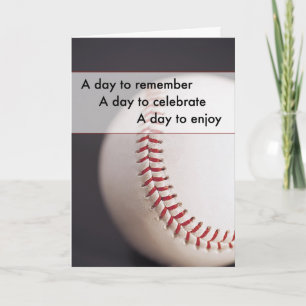 Baseball Birthday Card