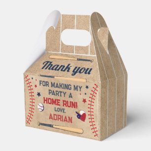 Baseball Birthday Favour Box