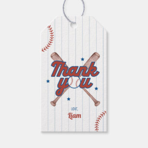 Baseball Birthday Favour Gift Tags
