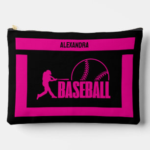 Baseball Birthday Gift, Baseball Player Girl, Accessory Pouch