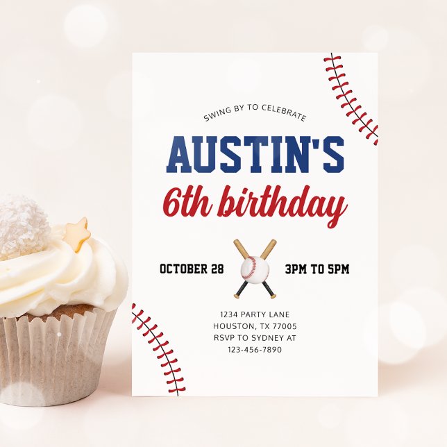 Baseball Birthday Invitation (Creator Uploaded)