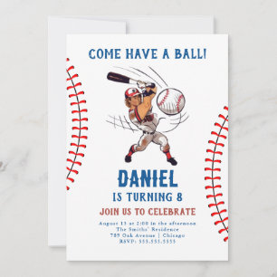 Baseball Birthday Invitation