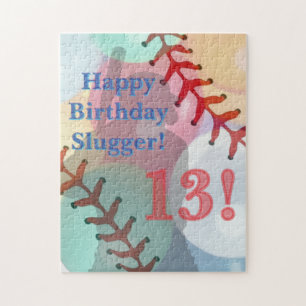 Baseball Birthday Jigsaw Puzzle