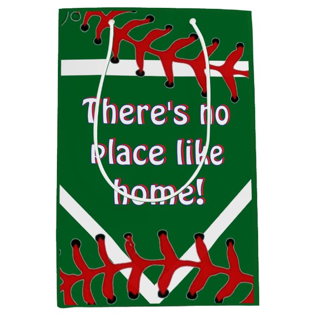 Baseball Birthday  Medium Gift Bag (Front)