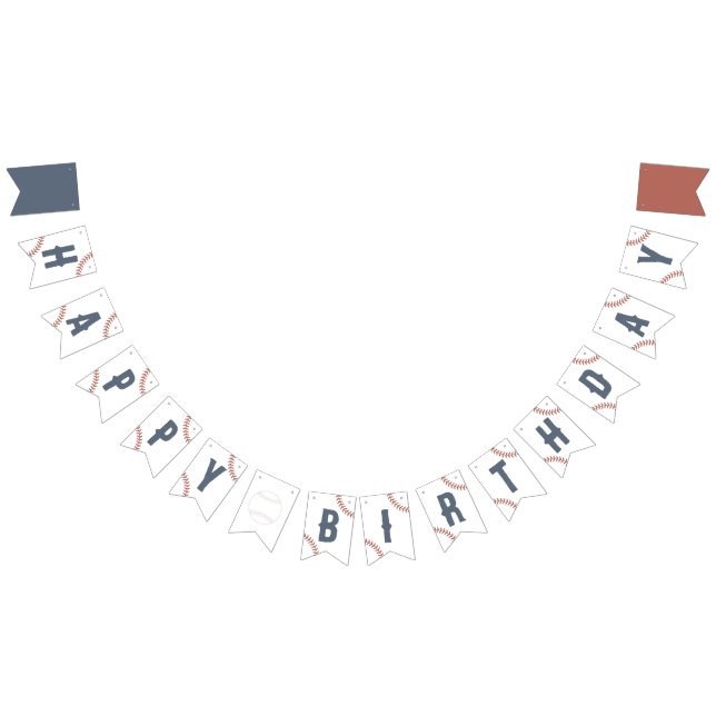 Baseball Birthday Party Bunting (All)