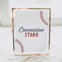 Baseball Birthday Party Concession Stand
