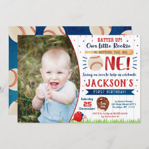 Baseball Birthday Party Invitations