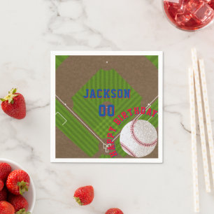 Baseball Birthday Party Napkin