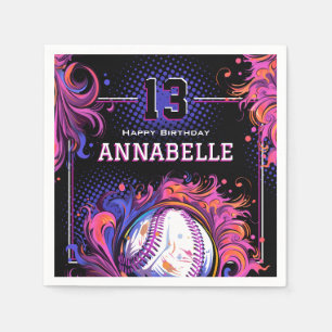 Baseball Birthday Party Napkin