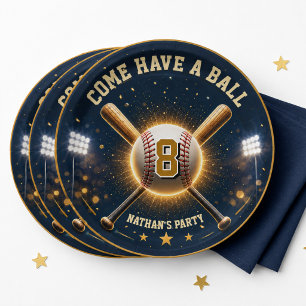 Baseball Birthday Party Sports Theme Paper Plate