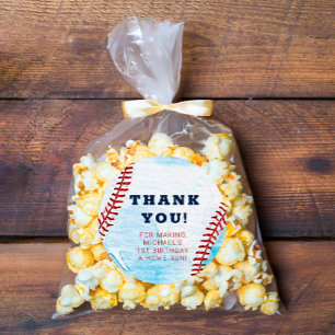 Baseball Birthday Party Thank You Favour Sticker