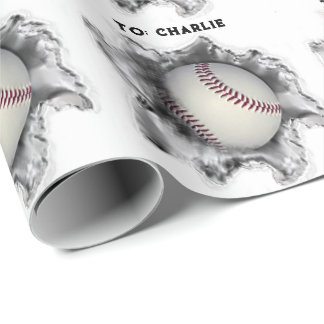 Baseball Birthday Wrapping Paper