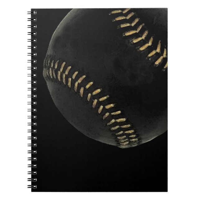 baseball black notebook (Front)