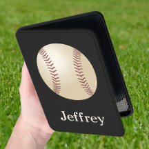 Baseball, Black, Personalised Name