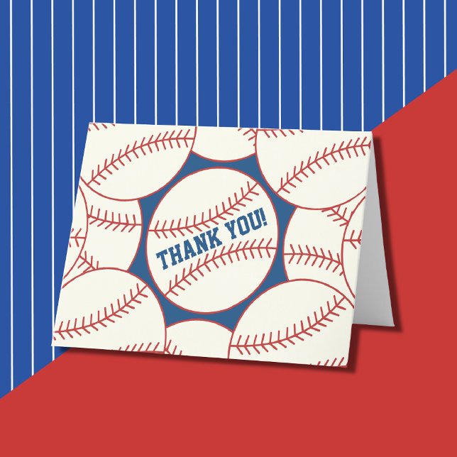 Baseball Blank thank you Cards (In situ)
