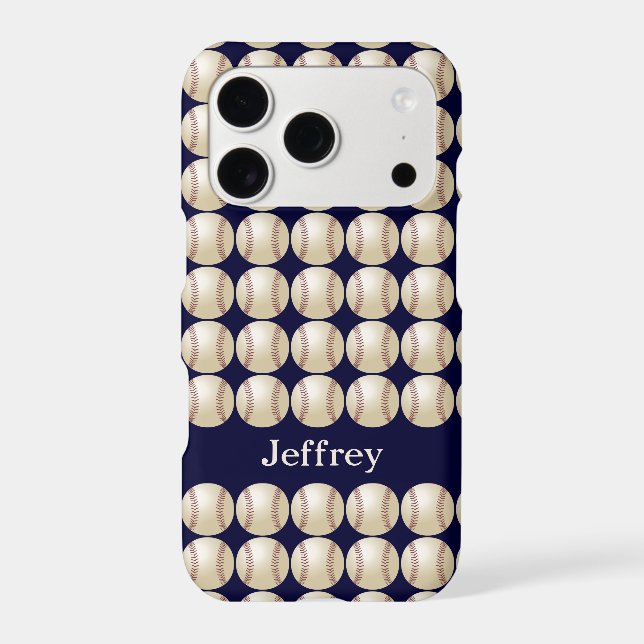 Baseball, Blue, Rugged, Personalized Name (Back)