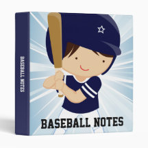 Baseball Boy Batter in Blue and White