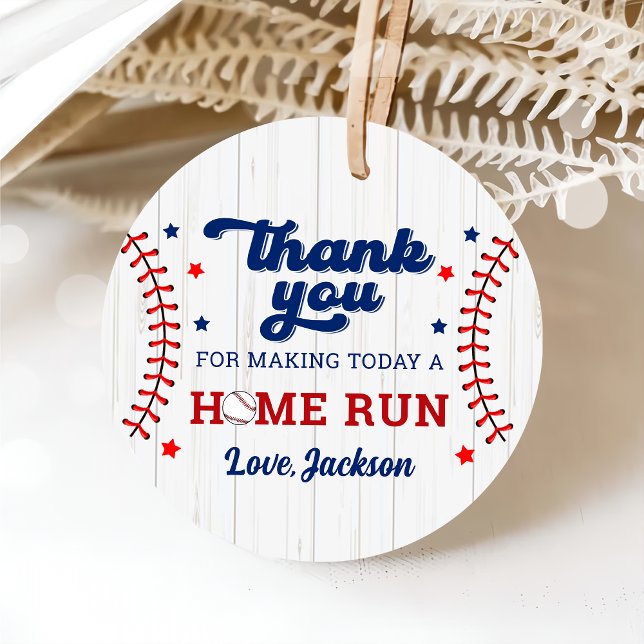 Baseball Boy Birthday Favour Tags (Creator Uploaded)