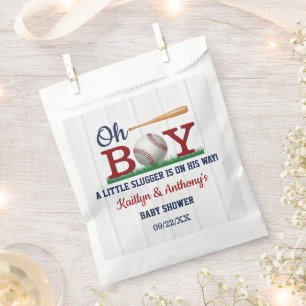 Baseball Boys Baby Shower Favour Bag