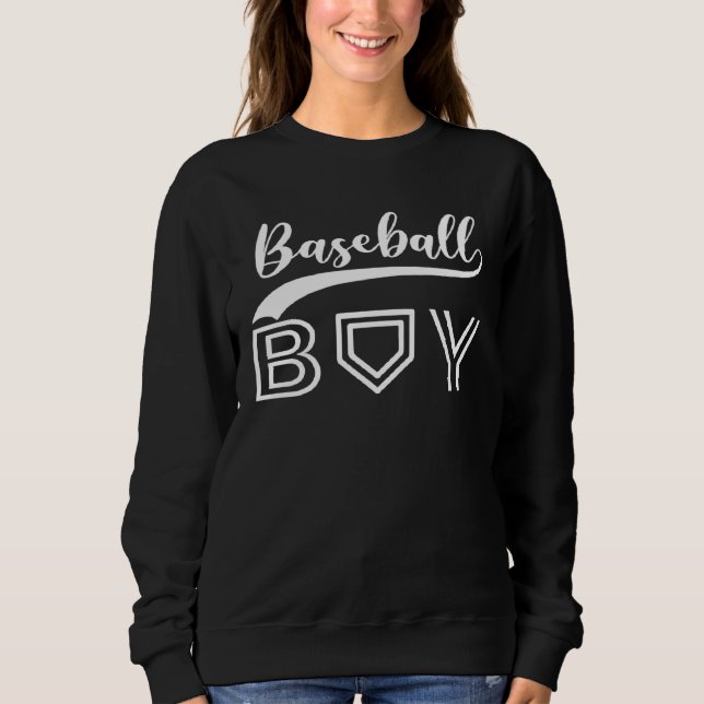 Baseball Boys Kids  Sport Fan Baseball Boy Sweatshirt (Front)