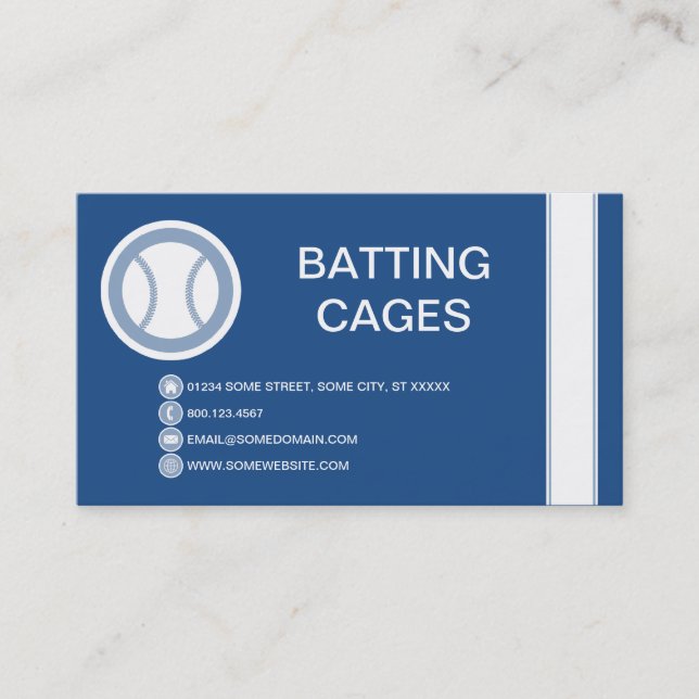 BASEBALL bubble Business Card (Front)