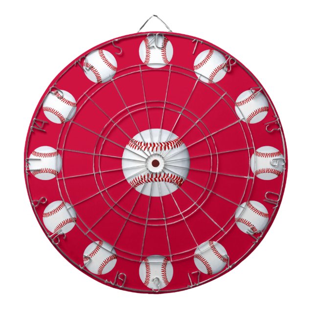 Baseball Bullseye Dart Board (Front)