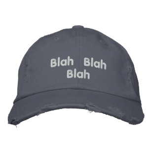 Baseball cap Blah Blah Blah embroidered girls hat