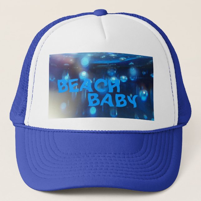 Baseball Cap (Blue BEACH BABY) RFPMDesigns ©️2012 (Front)