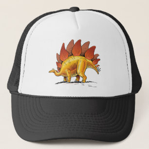 Baseball Cap Stegosaurus Cartoon Dinosaur