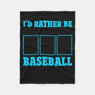 Baseball Card Collector Baseball Card Fleece Blanket