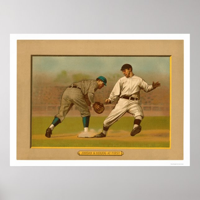 Baseball Card Play Action 1911 Poster (Front)