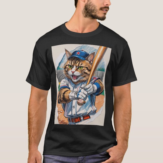 Baseball Cat! T-Shirt (Front)