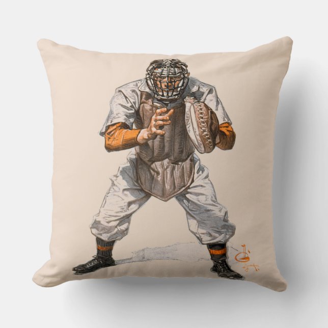 Baseball Catcher Cushion (Front)