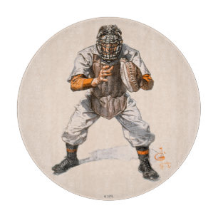 Baseball Catcher Cutting Board