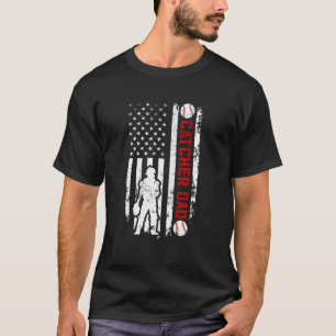 Baseball Catcher Dad Of A Baseball Catcher Father T-Shirt