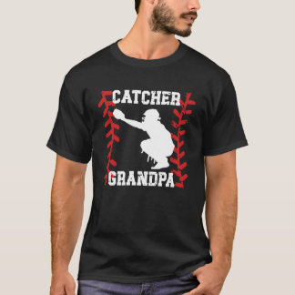 Baseball Catcher Grandpa Baseball Catcher Grandfat T-Shirt