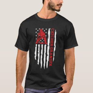 Baseball Catcher Grandpa Of A Baseball Catcher US T-Shirt
